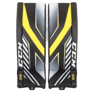 Picture of CCM Axis Pro goalie pads.