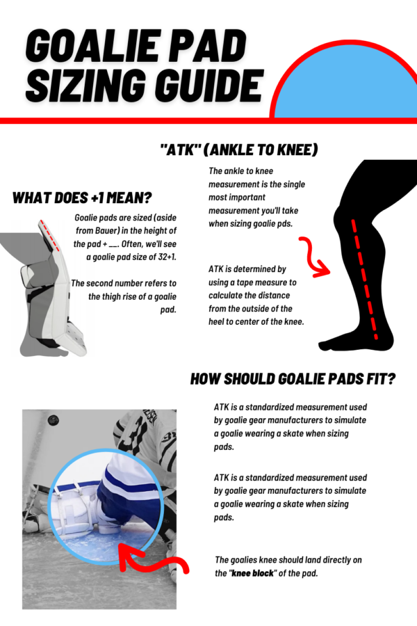 Goalie Pad Sizing Guide What Size Goalie Pad Do I Need?