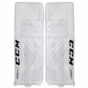 picture of ccm eflex 5 goalie pads white