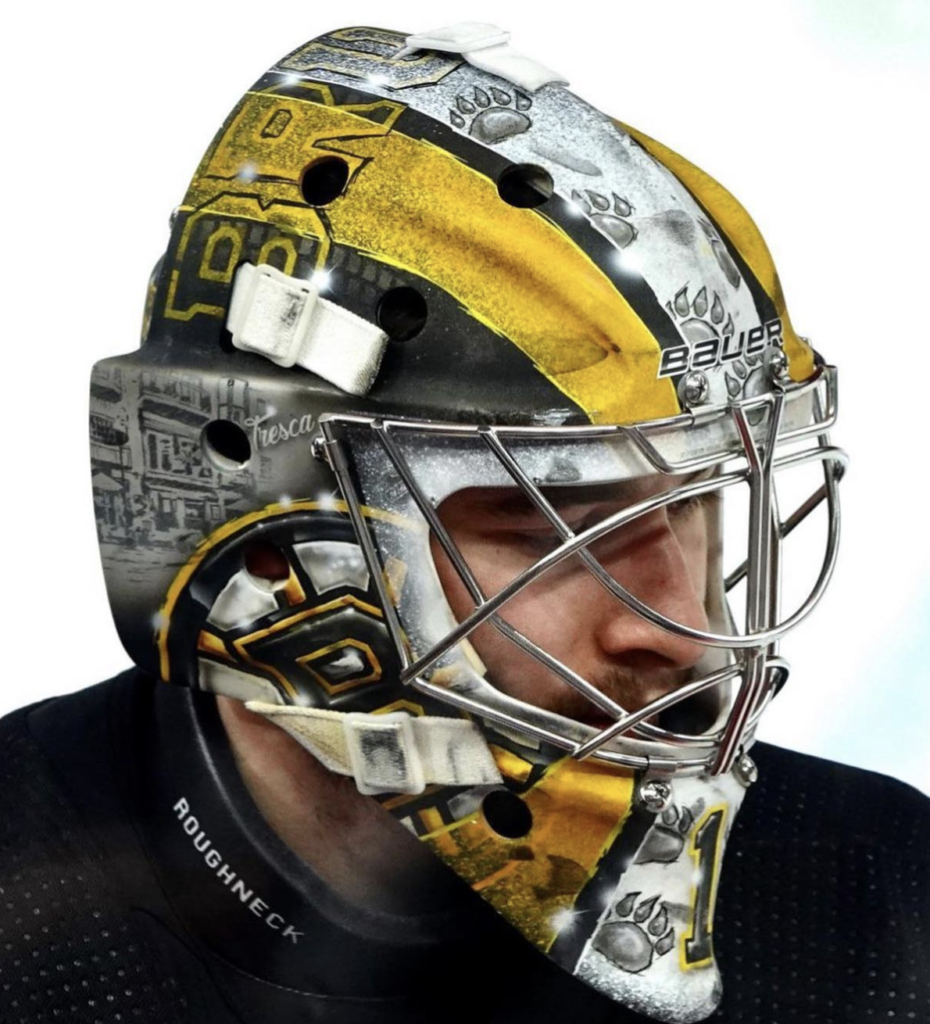 Jeremy Swayman Signed Bruins Mini Goalie Mask (YSMS COA