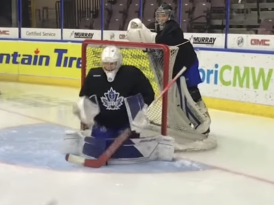 Behind Net Situational Drill for Goalies