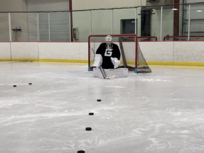 Rogalski Puck Tracking Drill for Goalies